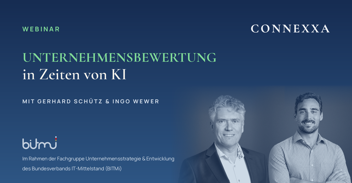 Webinar: Unternehmensbewertung in Zeiten von KI – mit Gerhard Schütz und Ingo Wewer